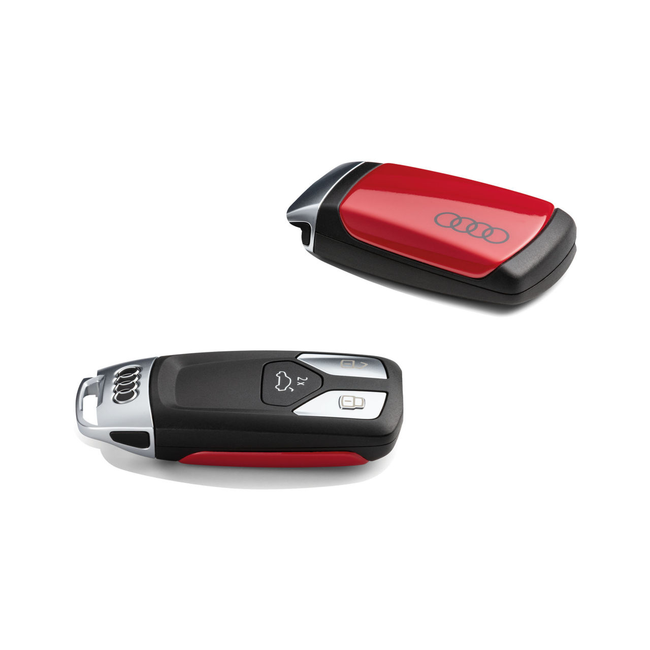 Key cover red, metallic