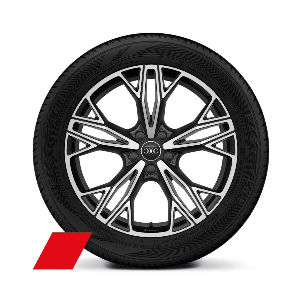 Audi Sport wheel, 5-twin-spoke peak