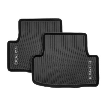 All-weather foot mats                             – grey lettering, rear