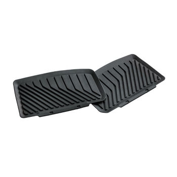 All-weather floor mats, for the rear, black