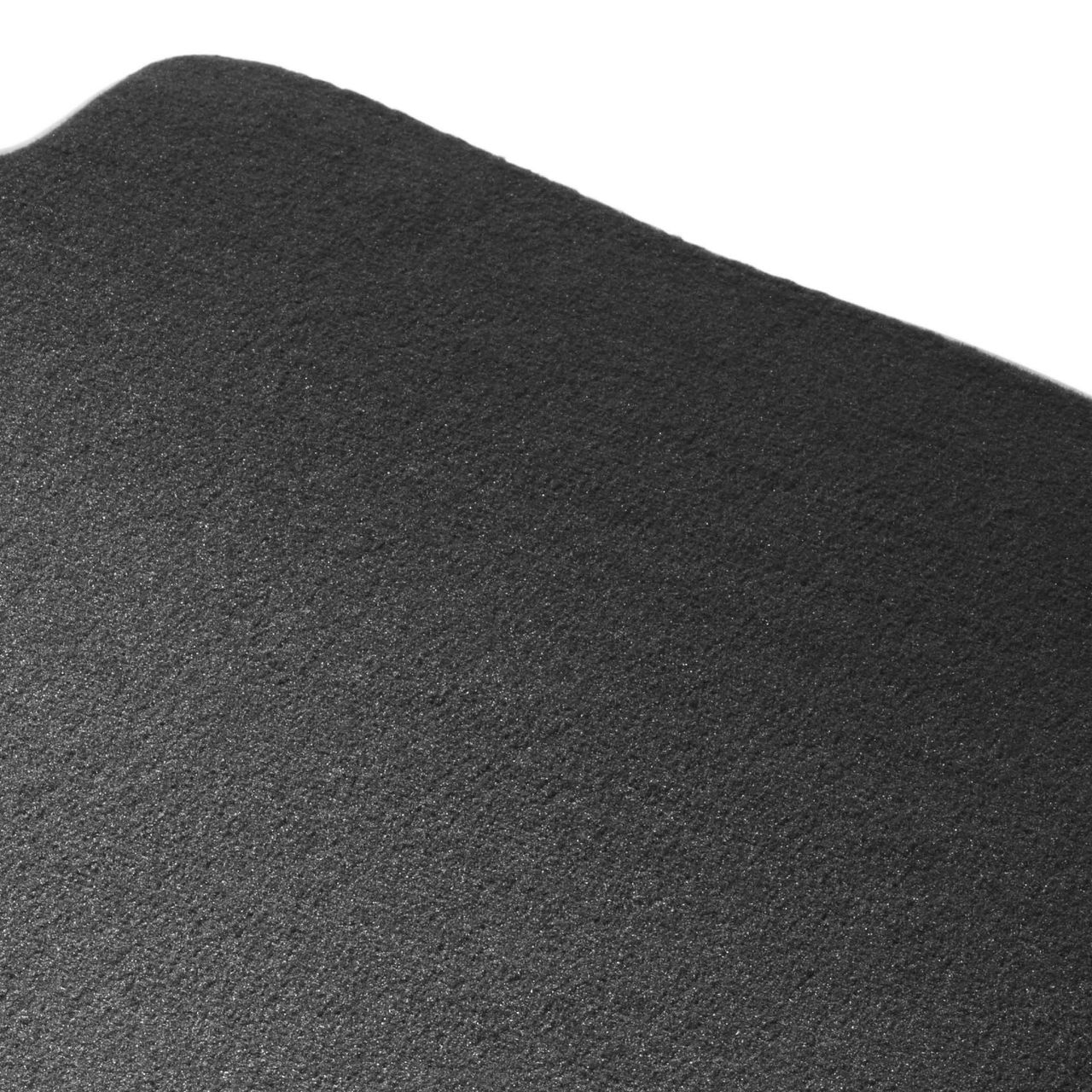 Premium textile floor mat, for the third row of seats, black/silver-grey