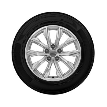 Roue complète hiver avec jante en aluminium coulé (17 pouces) , Pneumatique Continental ContiWinterContactTS 850 P AO, 235/65 R17 104H