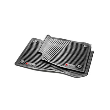 All-weather floor mats, for the front, black