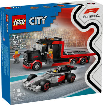 Lego City Audi F1�  gr/red/bl with F1� D. Truck bl