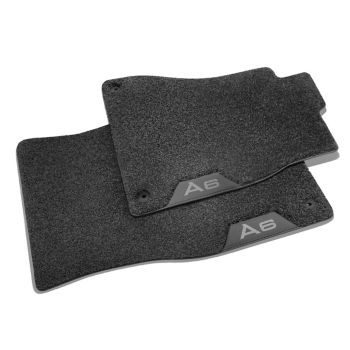 Deep-pile textile floor mats