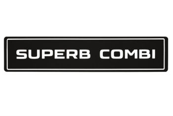 Car Plate Superb Combi