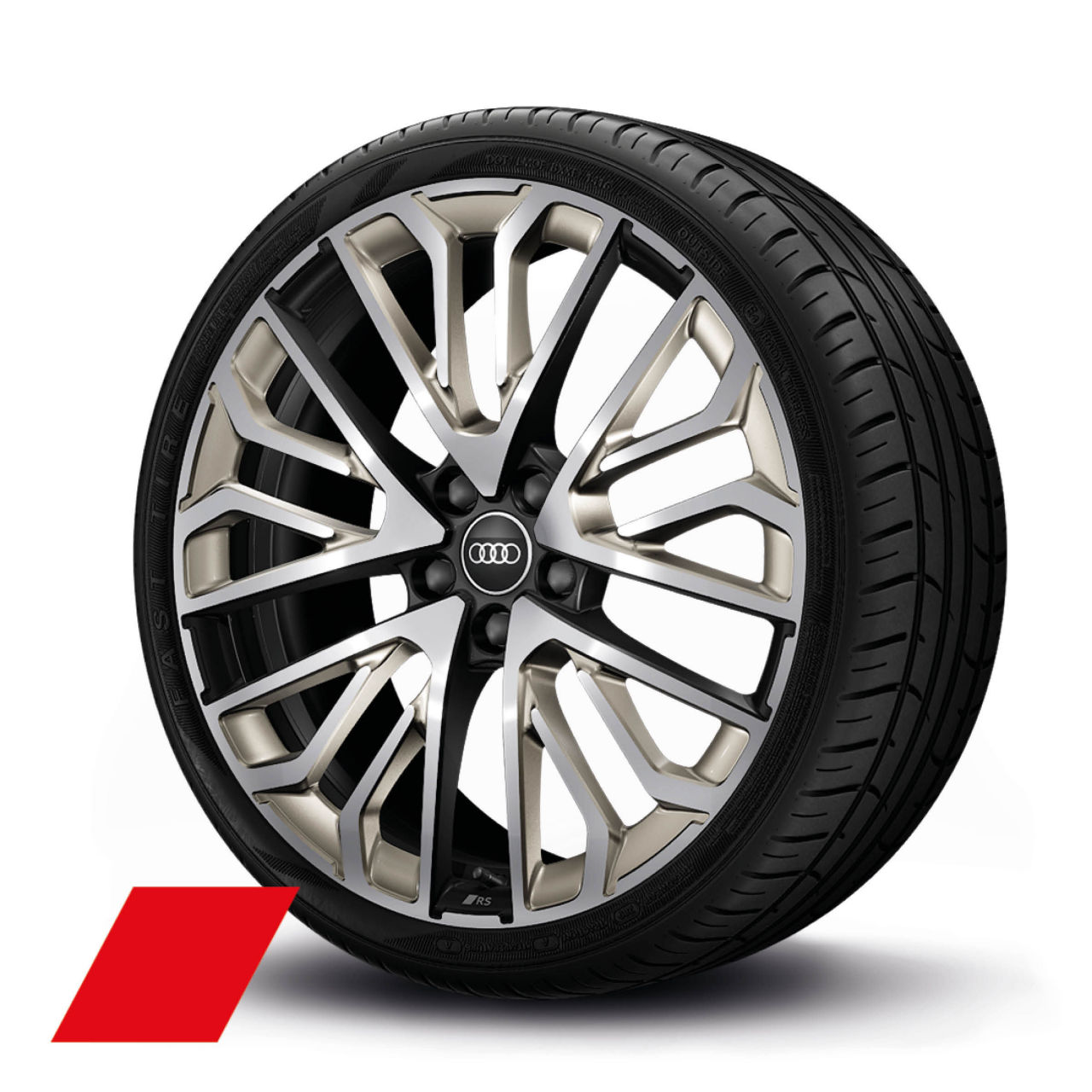 Audi Sport wheel, multi-spoke S with RS lettering