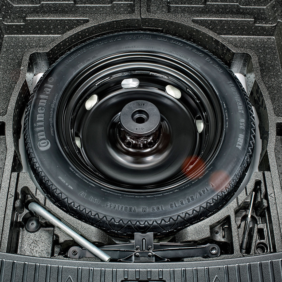 Set for spare wheel