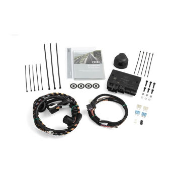 Electrical installation set for trailer hitch