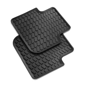 All-weather floor mats, for the rear, black