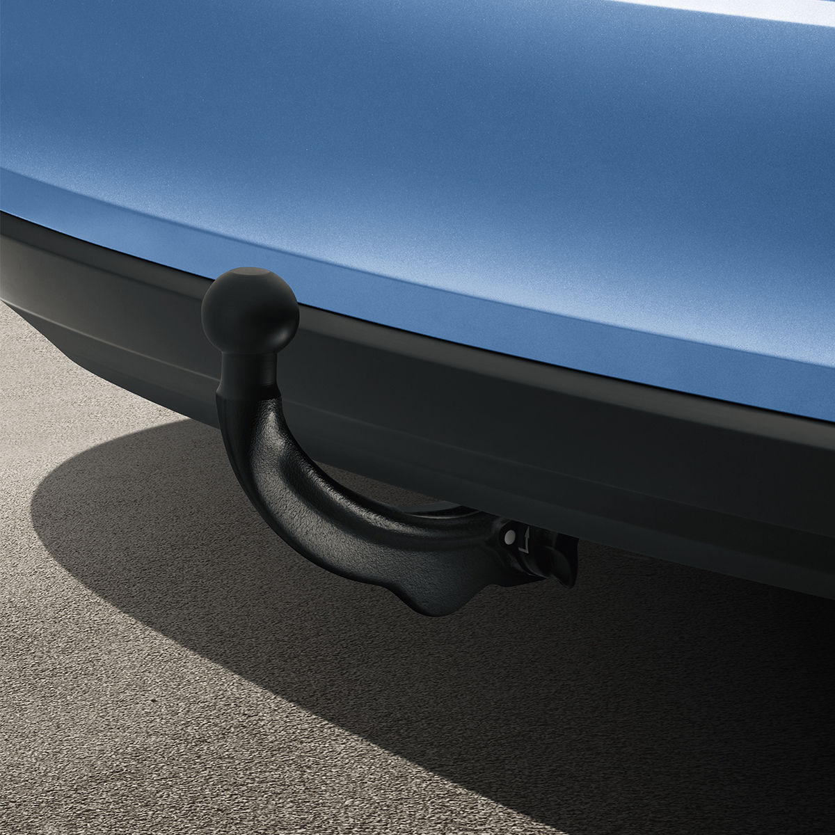 Tow bar non-detachable
