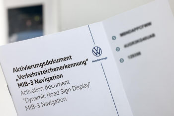 Aktivierungsdokument für Verkehrszeichenerkennung