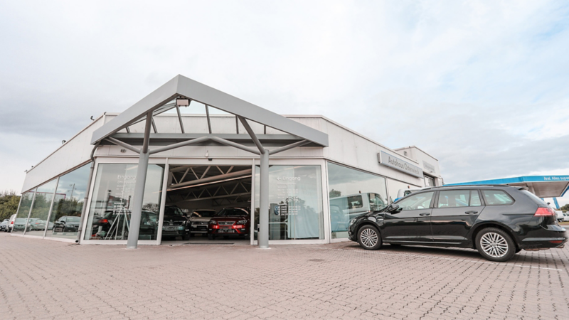 Luftbildaufnahme von dem Autohaus Standort in Osterwieck