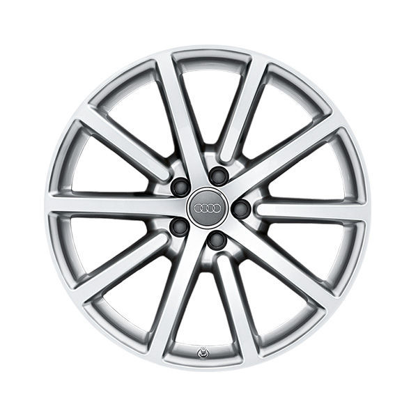 Rim, 10-spoke, brilliant silver