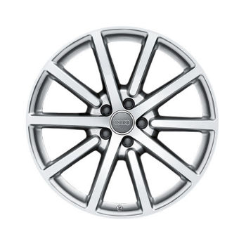 Rim, 10-spoke, brilliant silver