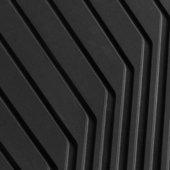 All-weather floor mats, for the front, black