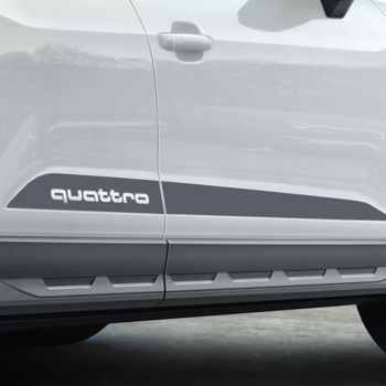 Decals for side sills, quattro
