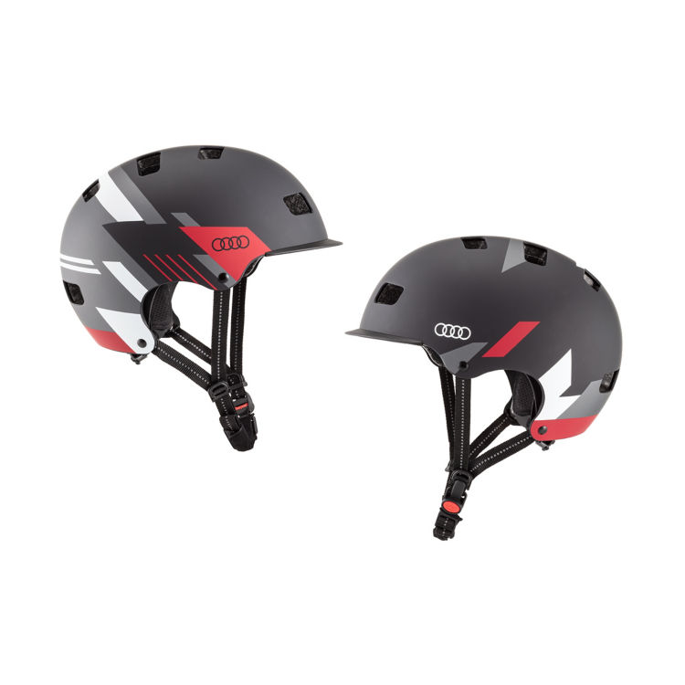 Casque pour scooter électrique et vélo, design noir, taille M