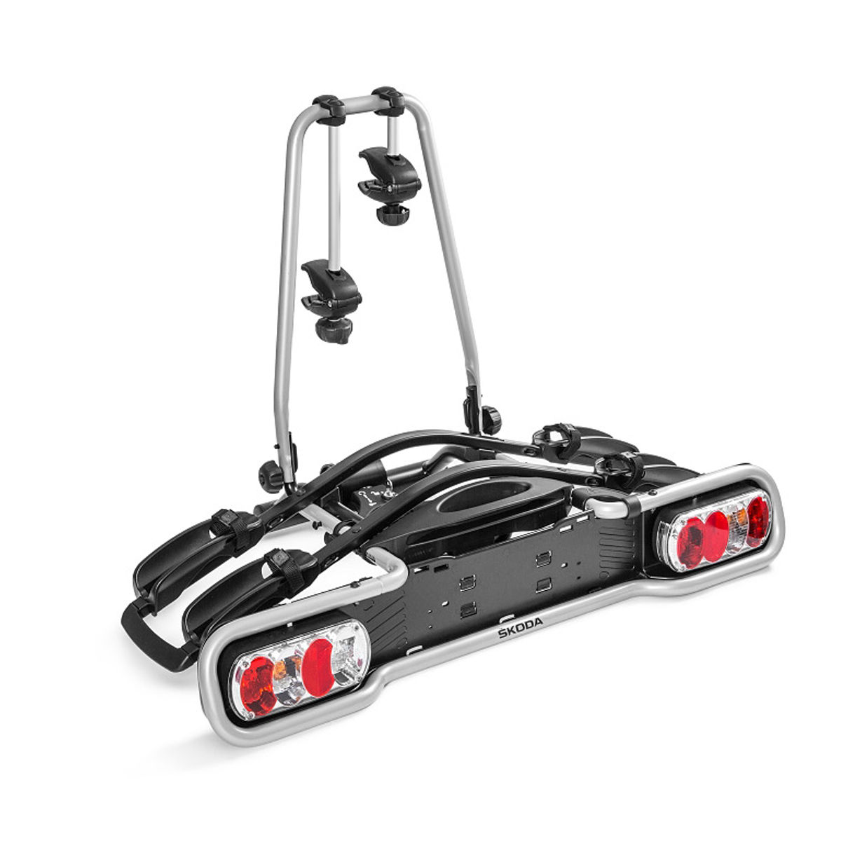 Towbar rack for 2 bicycles