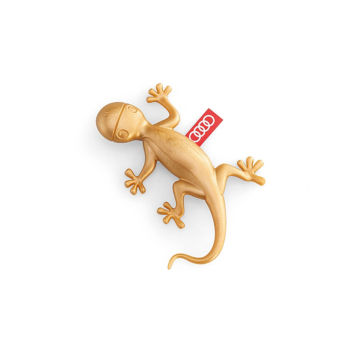 Gecko air freshener in gold, aromatic cinnamon
