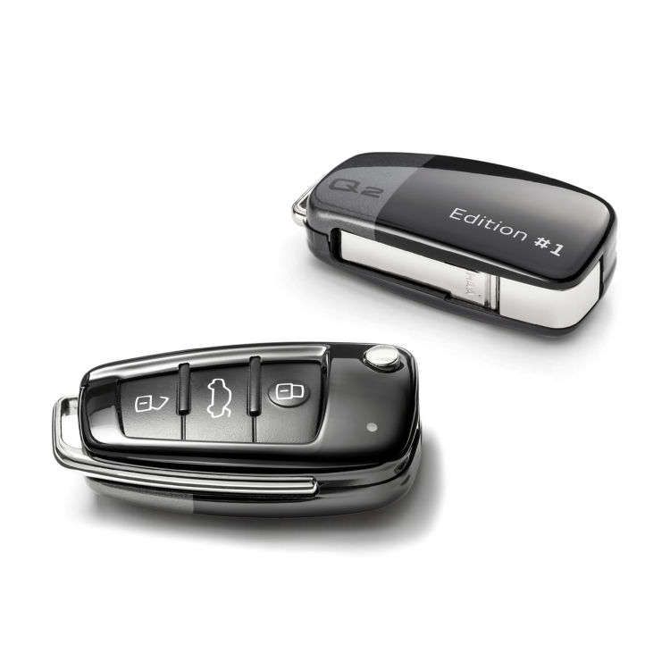 Couvre-clés noir brillant/gris perle - Accessoires d´Origine Audi Suisse
