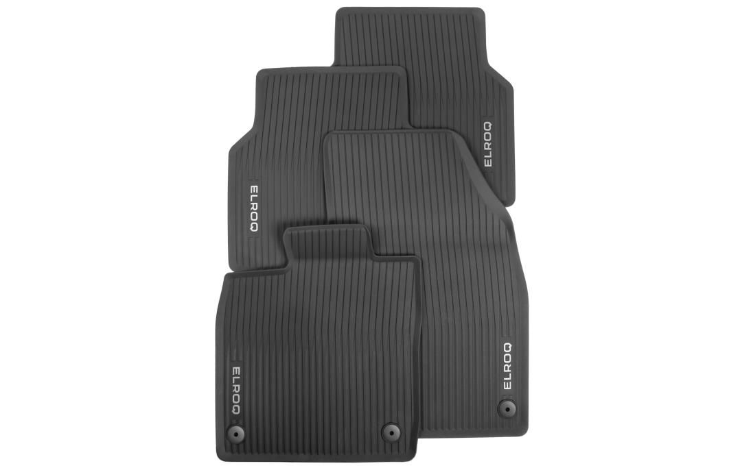 All-weather foot mats - grey lettering