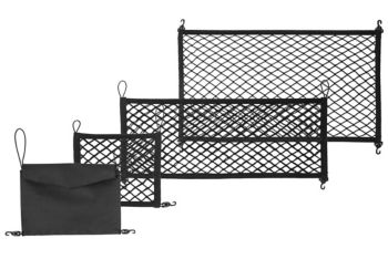 Netting system with pocket                  - black