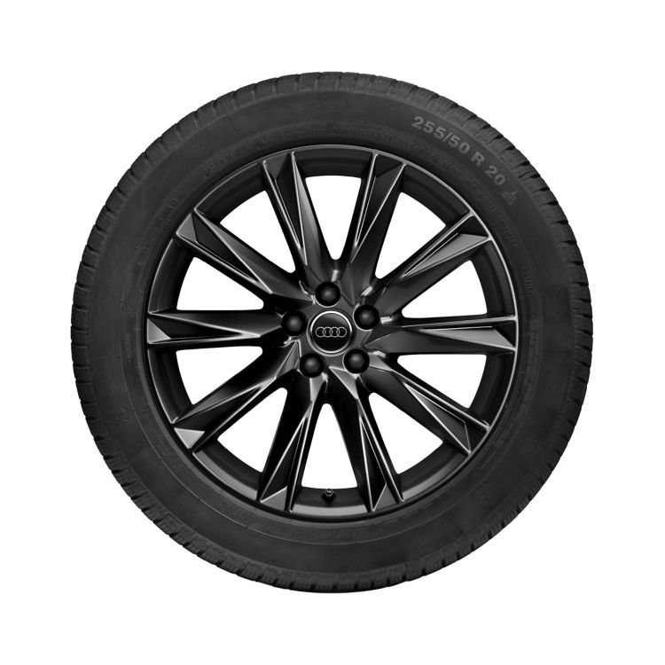 Roue complète hiver avec jante en aluminium coulé (19 pouces) , Pneumatique Bridgestone Blizzak LM005 (+) AO, 235/55 R19 101T , avant droite