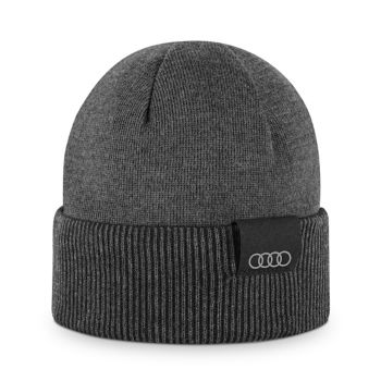 Audi Inside out beanie, black-grey