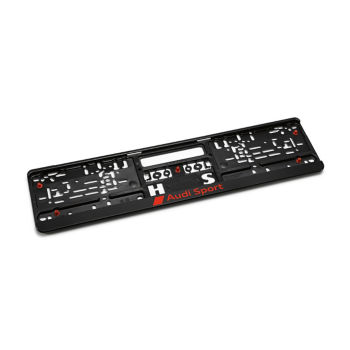 Number plate holder, black