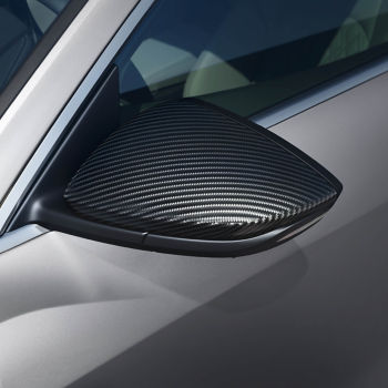 Exterior mirror housing in carbon