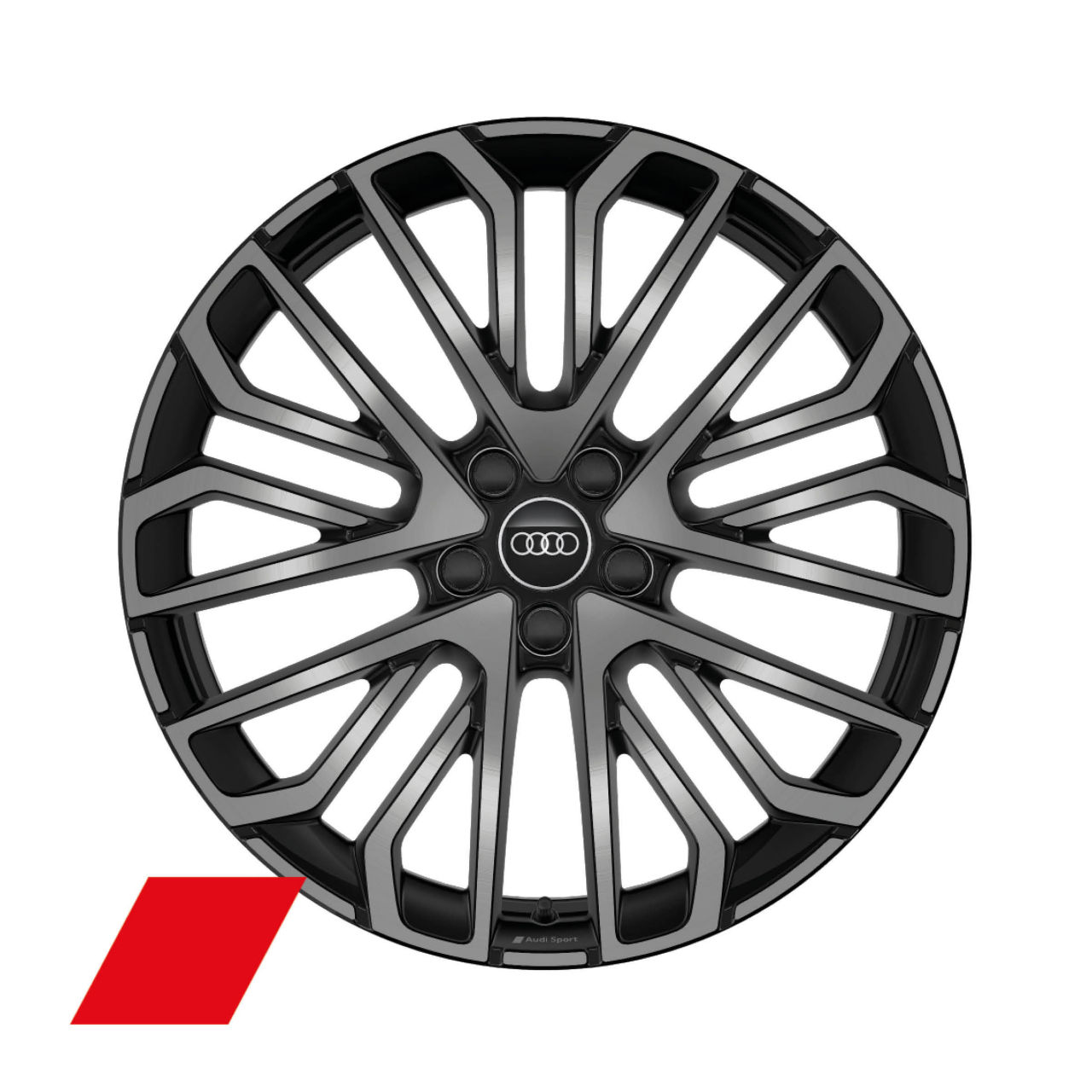 Felge Audi Sport, Vielspeichen-S mit RS-Schriftzug