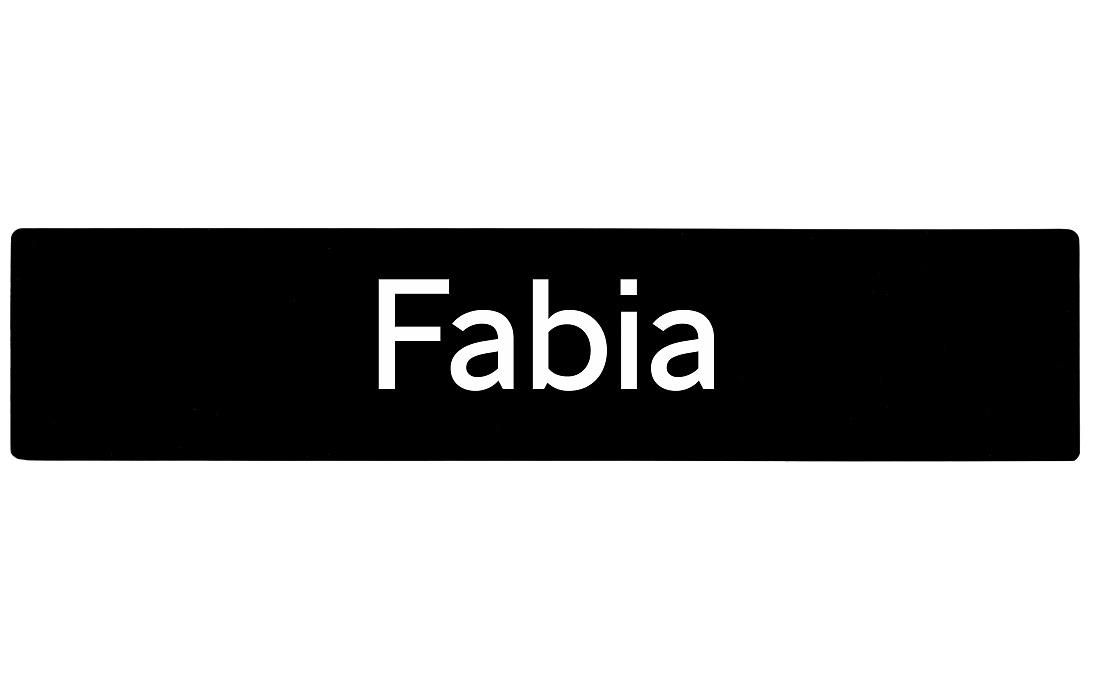 Car Plate Fabia