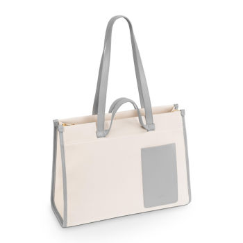 Audi shopper, women, cream/grey