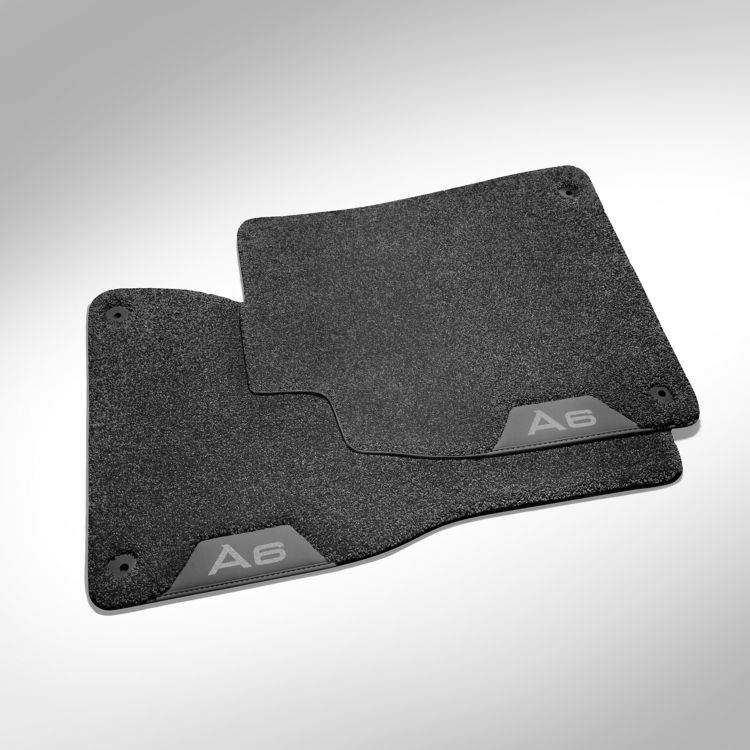 Deep-pile textile floor mats