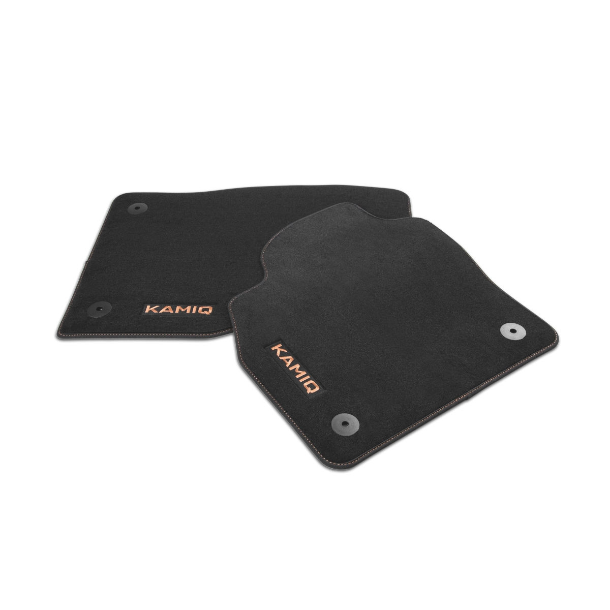 Textile foot mats Prestige                                                         – copper lettering and stitching