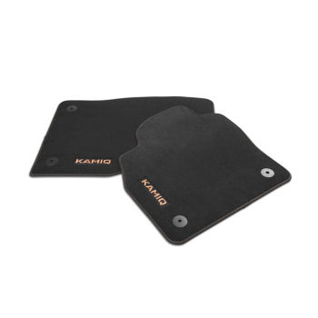 Textile foot mats Prestige                                                         – copper lettering and stitching