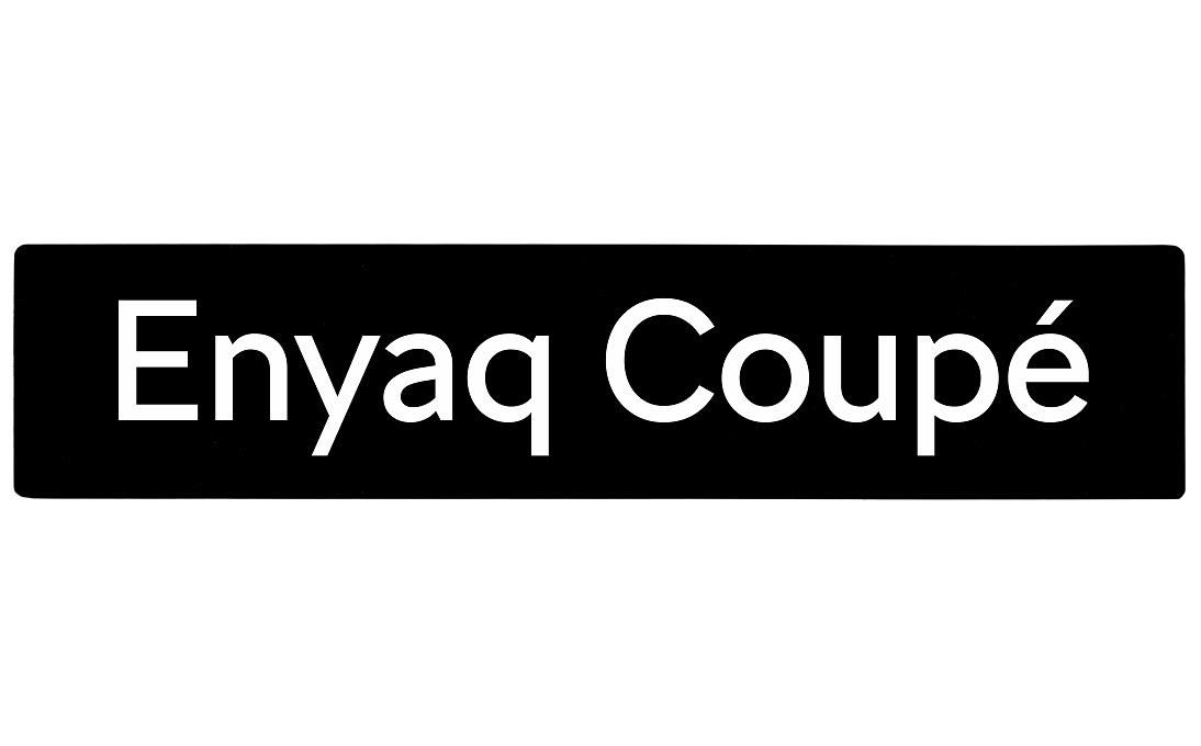 Car Plate Enyaq Coupé