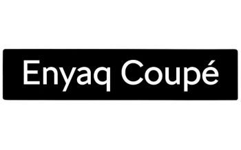 Car Plate Enyaq Coupé