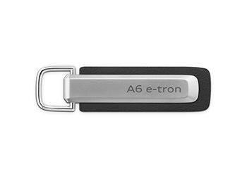 Audi Key ring A6 e-tron, silver/black