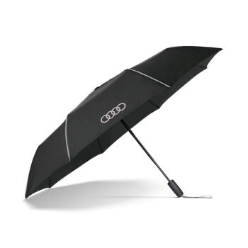 Audi pocket umbrella, black/silver