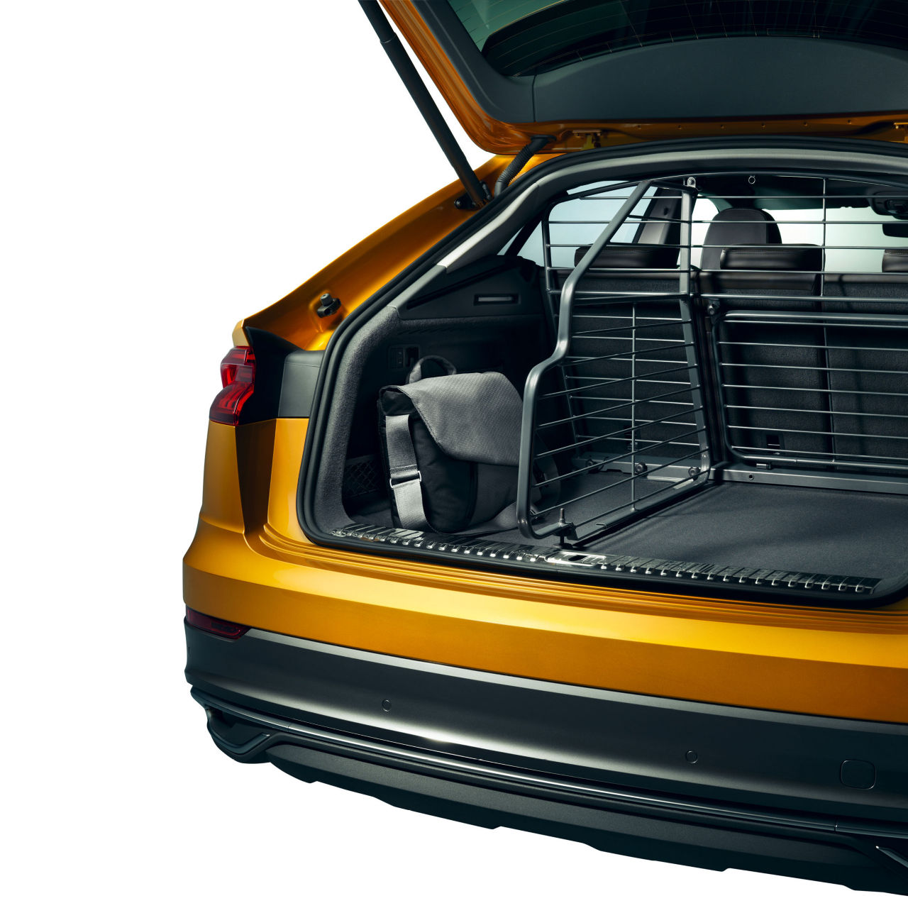 Partition grille for luggage compartment