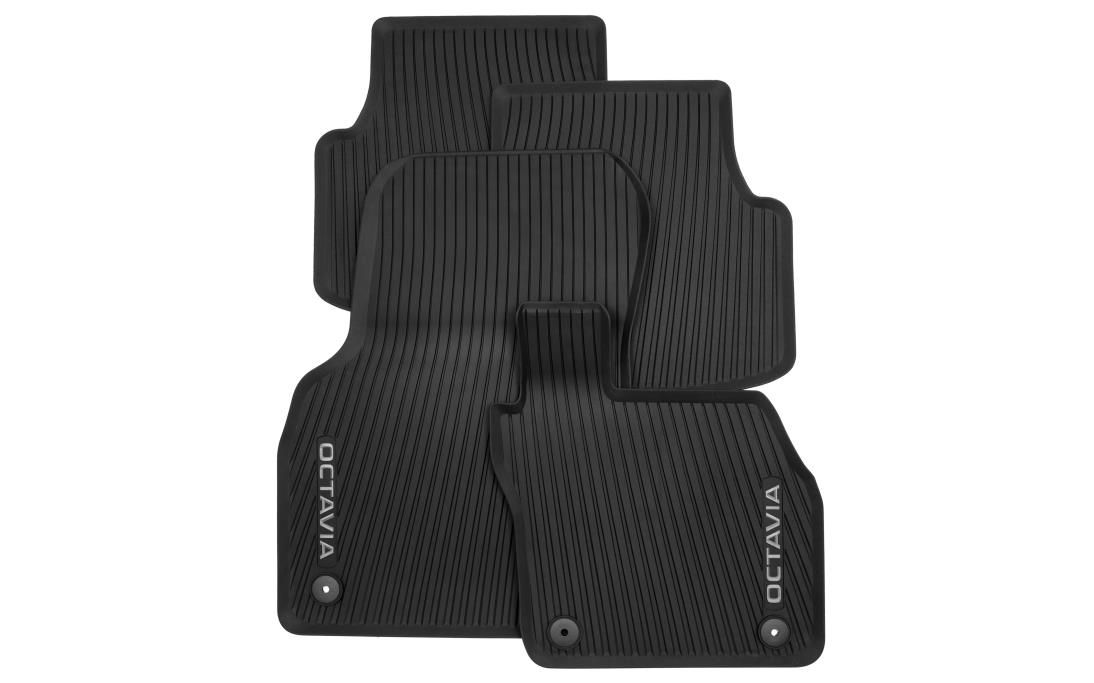 All-weather foot mats – grey lettering