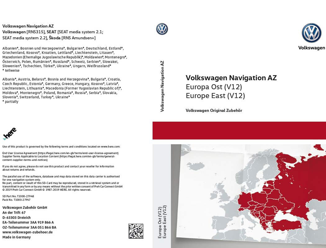 SD-Karte für Radio-Navigationssystem