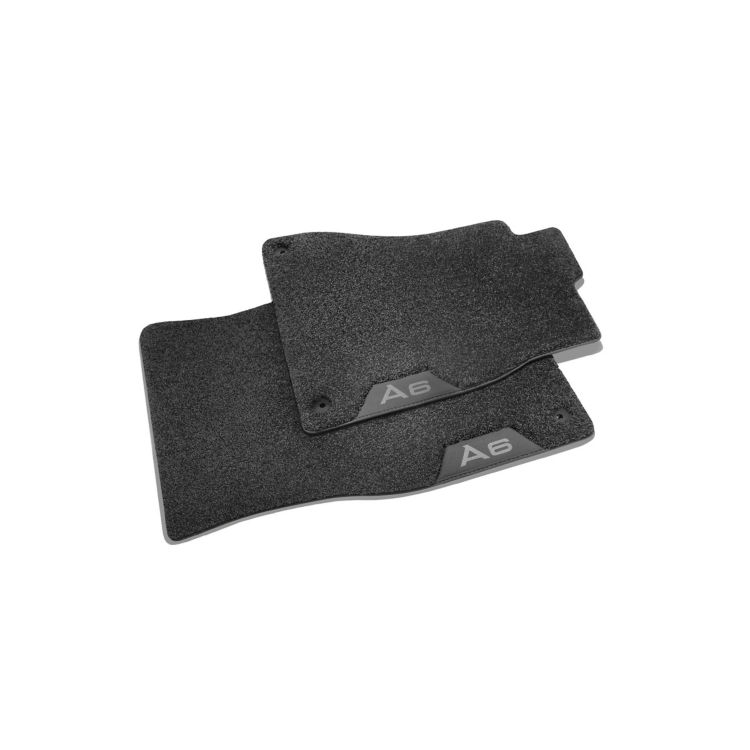 Deep-pile textile floor mats