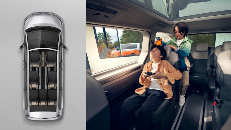 Multivan 7人獨立座椅配置