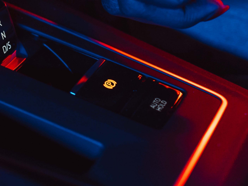 Parking break button