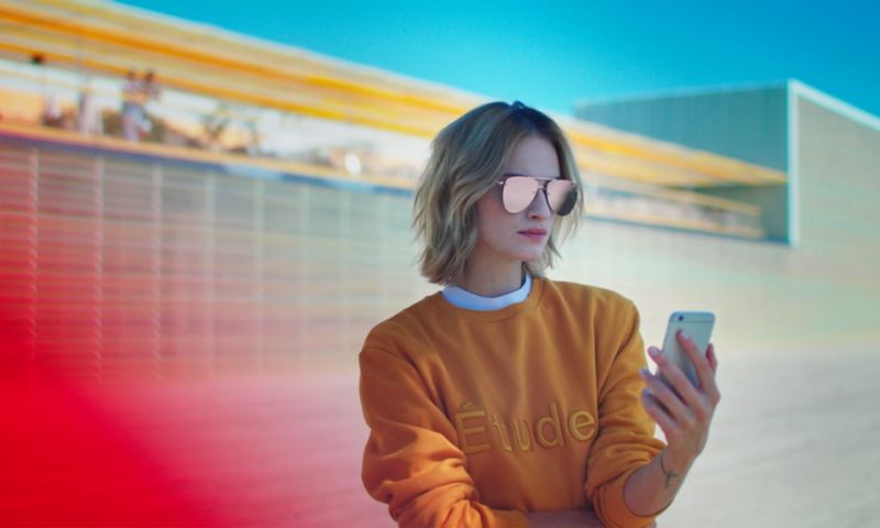 오너와 드라이버 마이 폭스바겐 앱 이미지