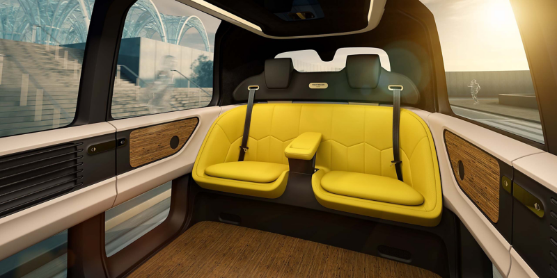 Interior of concept car