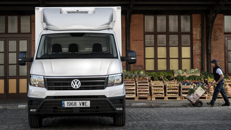 Un VW Crafter Fresh de frente